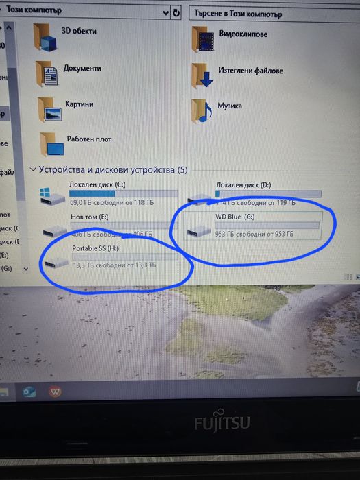 Ssd чисто нов 1 TB и portable ssd 14 TB.