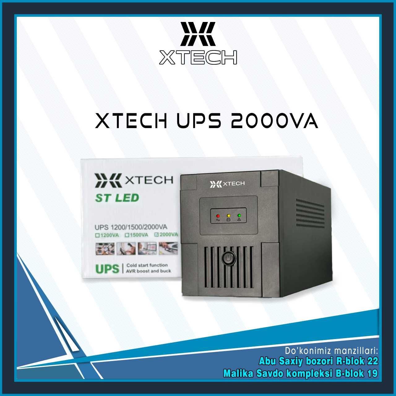 XTECH UPS  (650VA 850VA 1000VA 1200VA 1500VA 2000VA)