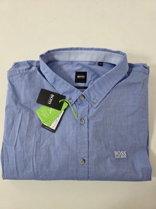 Camasa Hugo Boss, Albastru Deschis 5XL