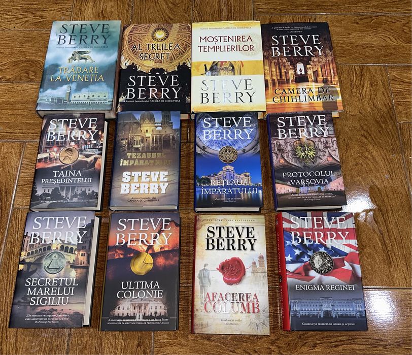Steve Berry colectie 14 volume cartonate cu supracoperta.