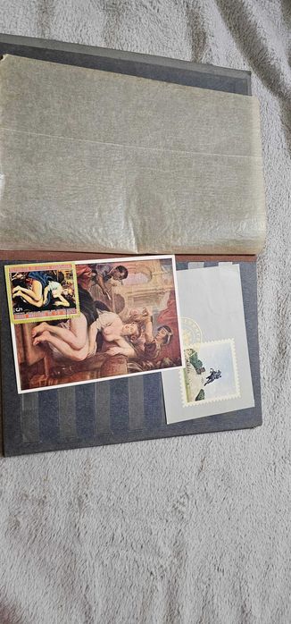 albumul marcilor postale rsr + clasoare timbre
