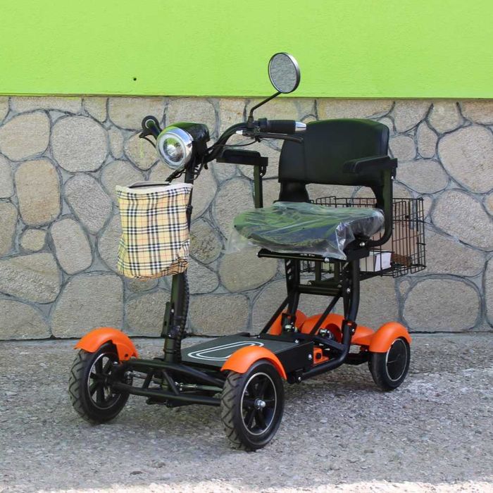 Сгъваема електрическа четириколка MaxMotors Orange