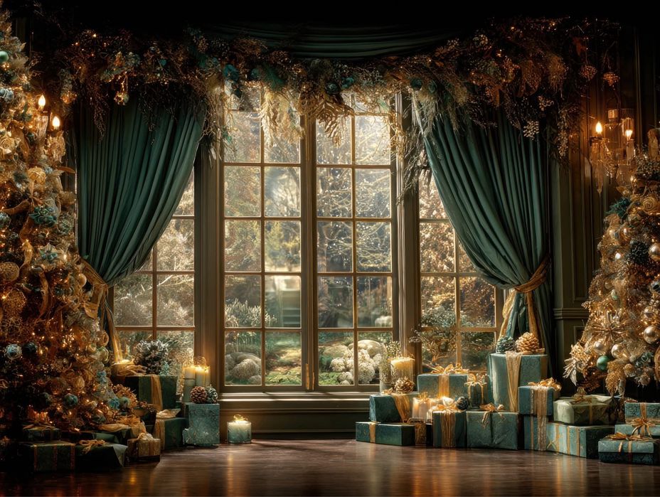 Бърз изработка! Коледни Фонове за домашна фотосесия или фотостудио