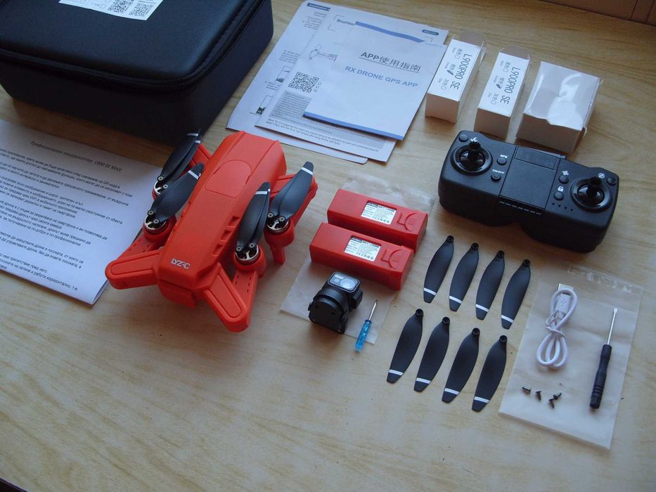 Квадрокоптер L900 SE MAX 4K, лазерен сензор, 3 батерии + кейс