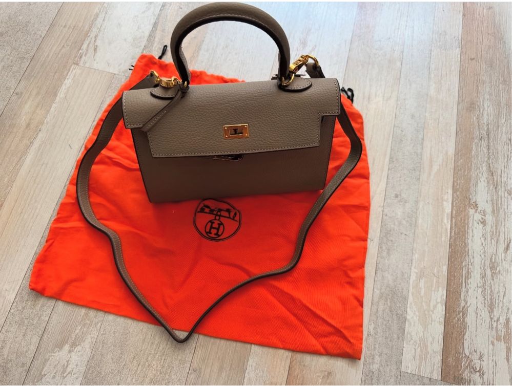 Hermes чанта естествена кожа