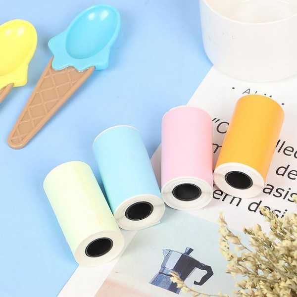 Мини Портативен принтер Котка Cute Cat, Bluetooth, USB+ 9 ролки хартия