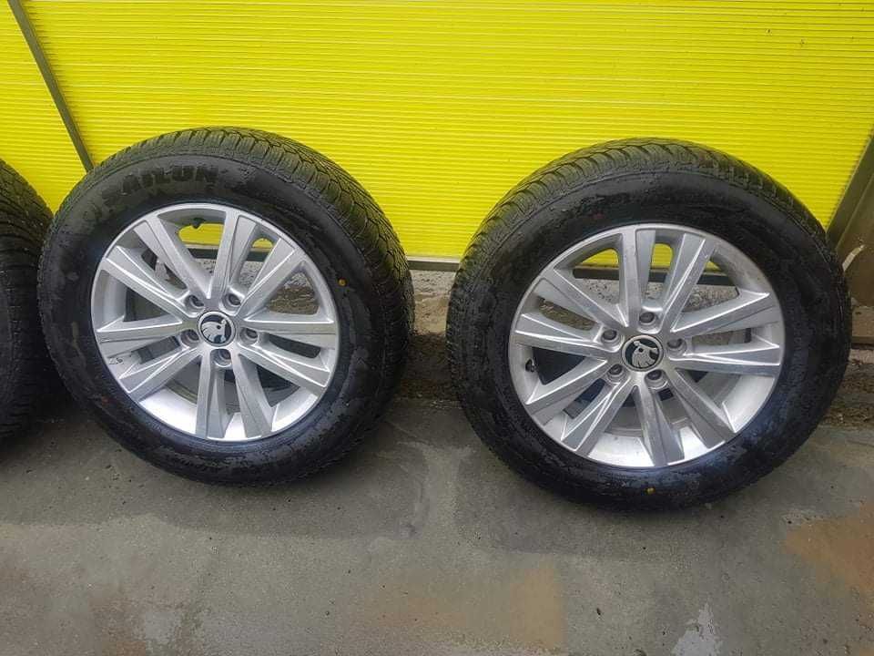 Set jante aluminiu passat 215/60/R16 + Anvelope M+S (DOT 2019)