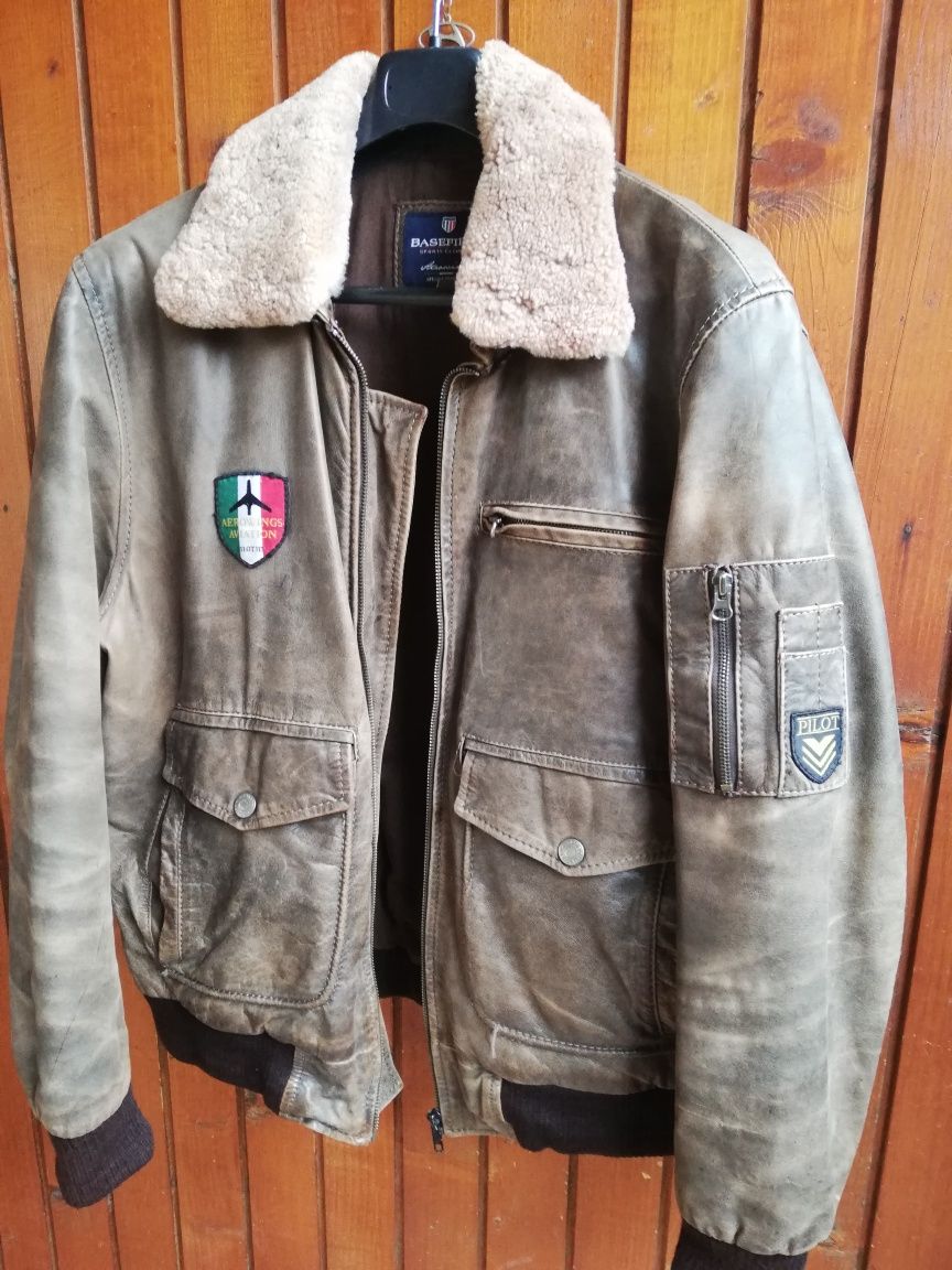 Geaca piele bărbati Basefield M Aviator
