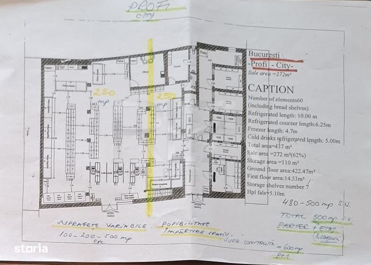 Spatiu Comercial 500 Mp De La 10 Euro/Mp Pentru Market Zona Colentina