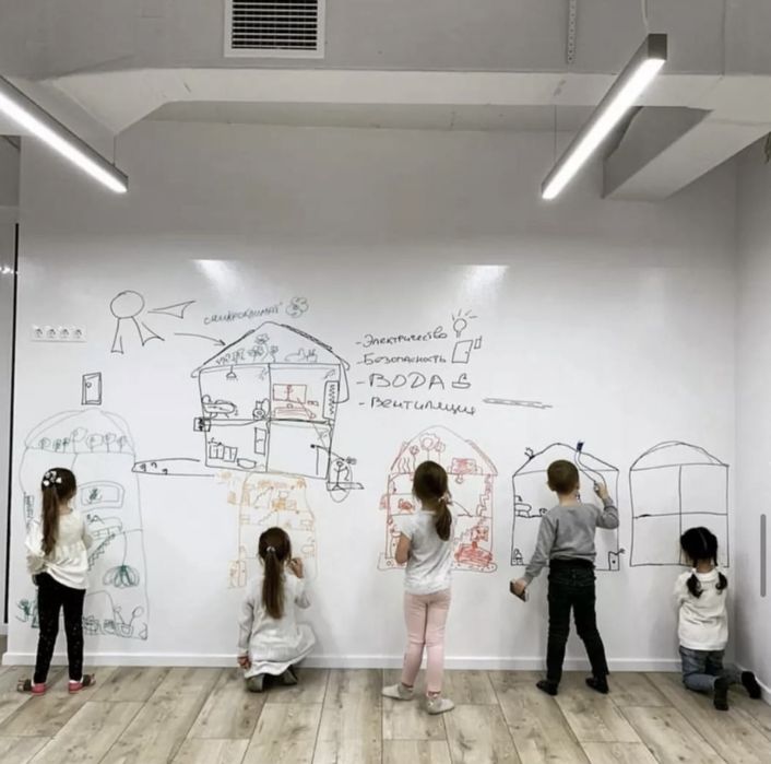 Маркерная пленка . Обои для рисования. Меловая пленка