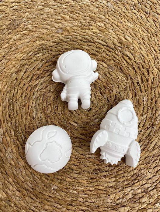 Болаларга мос экологик гипсдан ясалган фигуркалар (бояш учун)