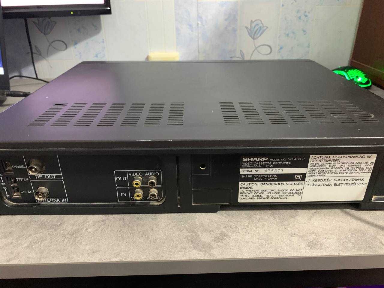Видеомагнитофон SHARP VC-A30BP|VHS видеоплеер/видеокассетный рекордер