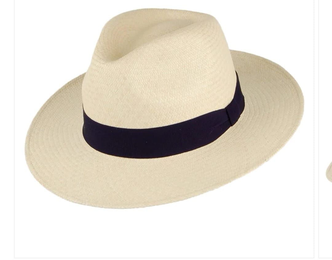 Vând pălărie Panama Fedora Natural