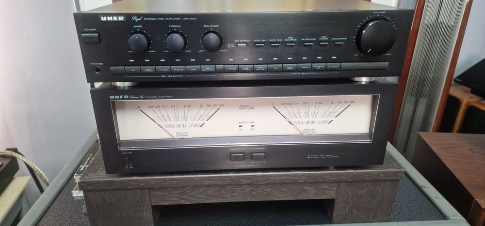 Двухблочный усилитель UHER (Германия)