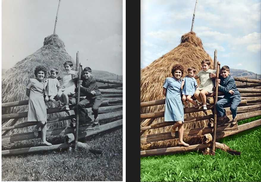 Prelucrare/restaurare/editare fotografii vechi si noi - colorizare