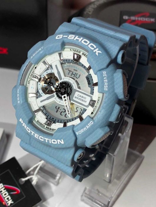 Ceas Sport Casio G-Shock GA-110 Denim Soft – Nou, Garanție 2 Ani