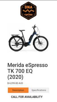 Vand bicicleta merida eSpresso