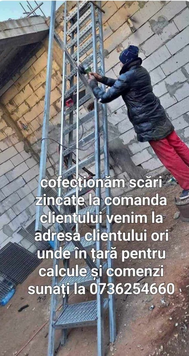 Confecționăm scări zincata