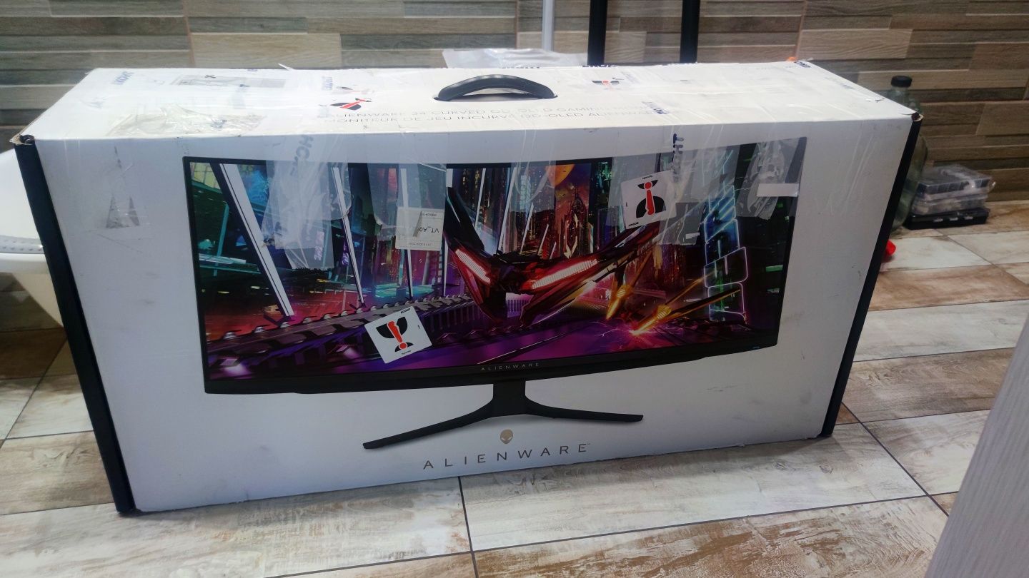 Монитор Gaming QD-OLED DELL Alienware AW3423DWF 34", Извит, 4K UHD (34