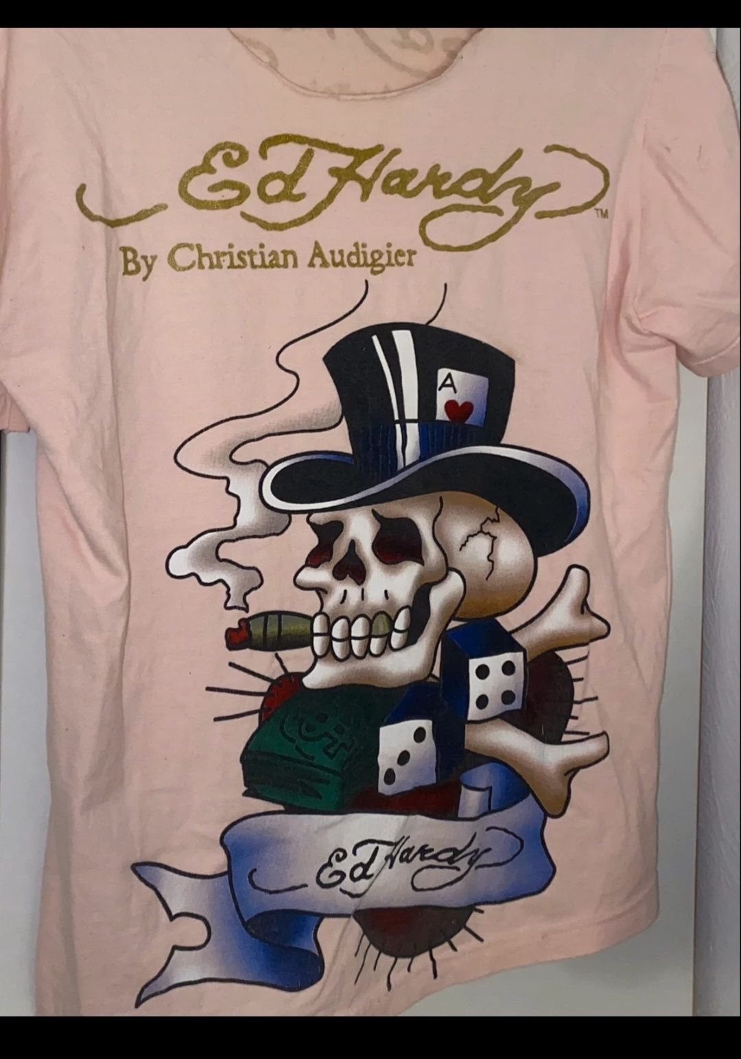 Tricou ed Hardy roz