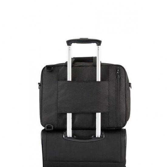 Черна бордна чанта/раница за 15.6" лаптоп American Tourister Work-Е