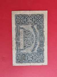 Bancnota 50 bani 1917