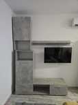 Mobila living gri beton