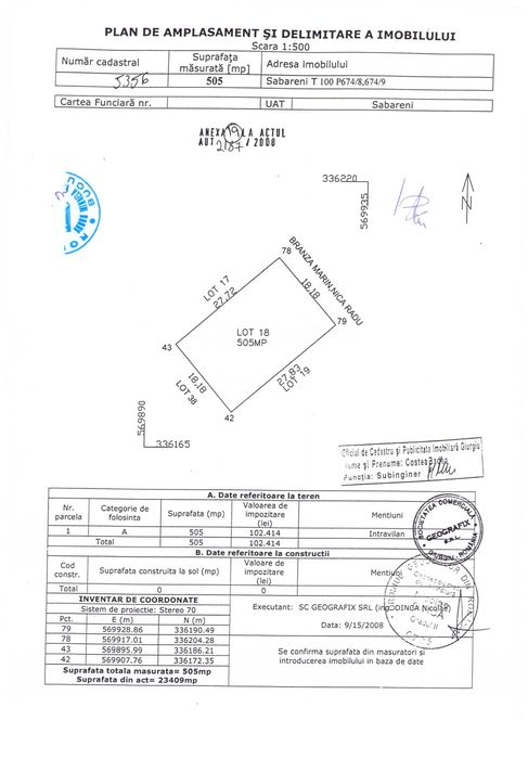 Loturi de teren intravilan situate la marginea padurii de tei