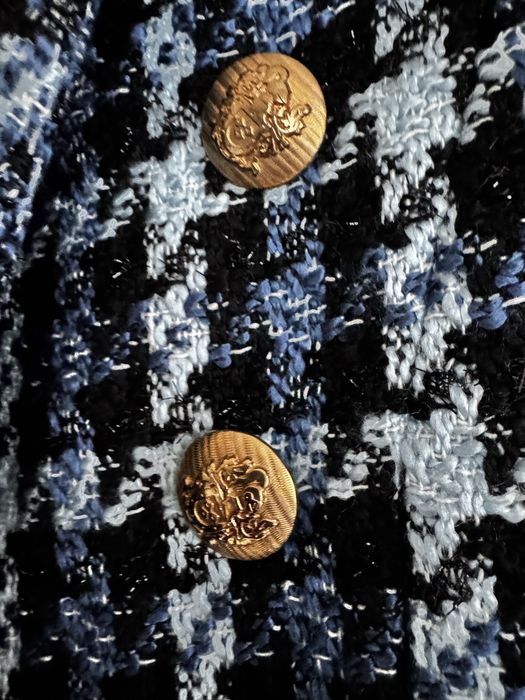 Кариран плътен костюм