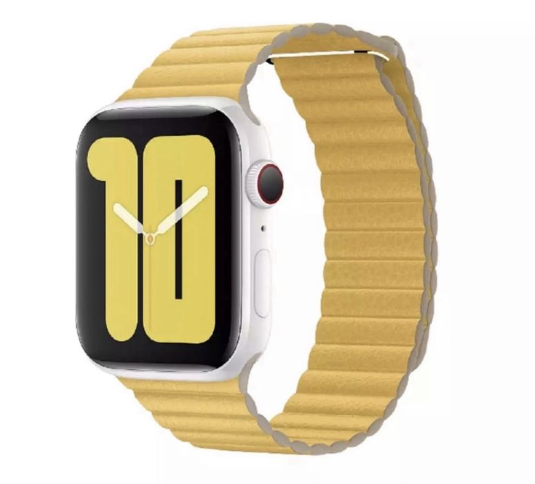 Curea Piele Sintetica Magnetica Incarcator Ceas Apple Watch Iphone 15