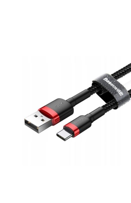 Cablu USB la Type-C, Fast Charging, 3A, 1m, R81, Aluminiu, Nailon, TPE