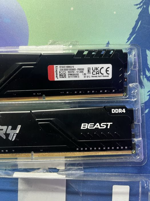 Ram 2x8 (16 gb) 3200 Mhz