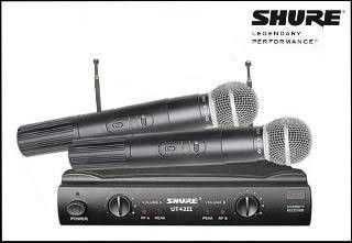 Set 2 microfoane profesionale SHURE SM58,receiver,sunet hi fi UHF,noi!