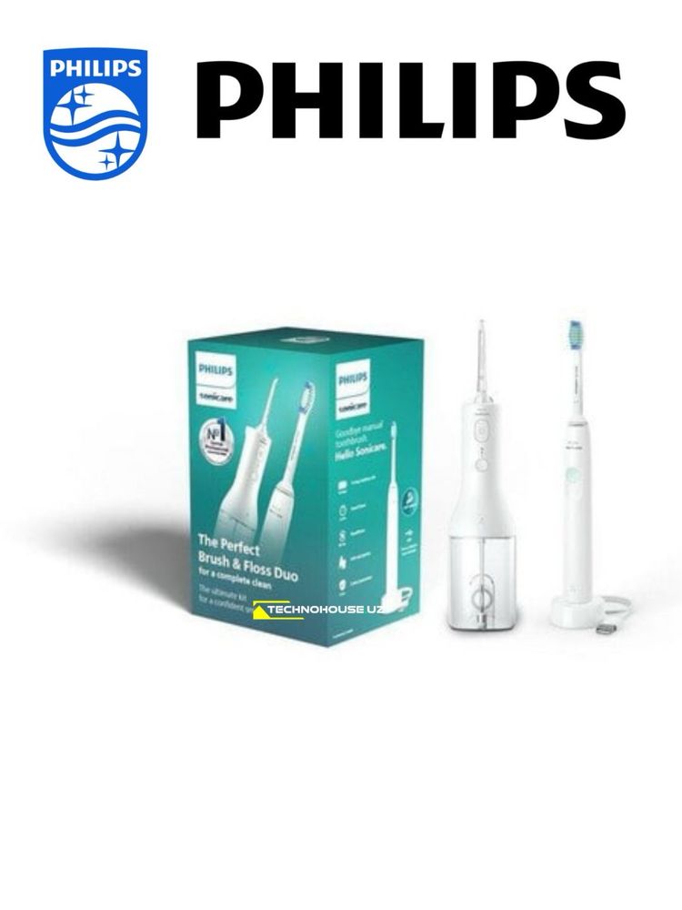Ирригатор и электрическая зубная щетка набор Philips 2 in 1