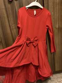 червена коледна рокля 122