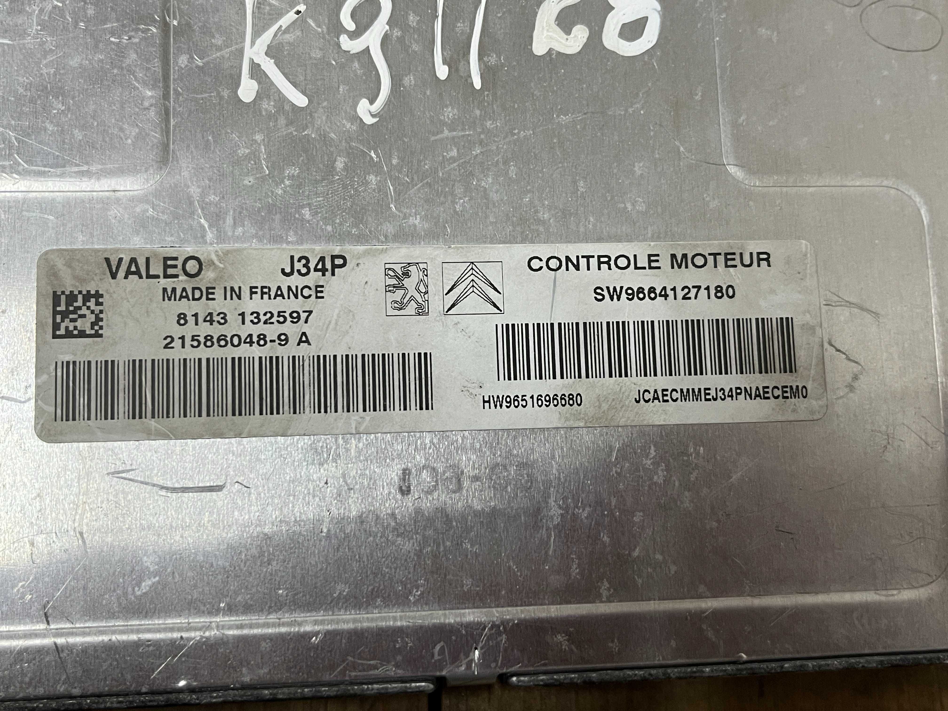 Компютър двигател ECU VALEO ВАЛЕО J34P V34.1 Peugeot Citroen