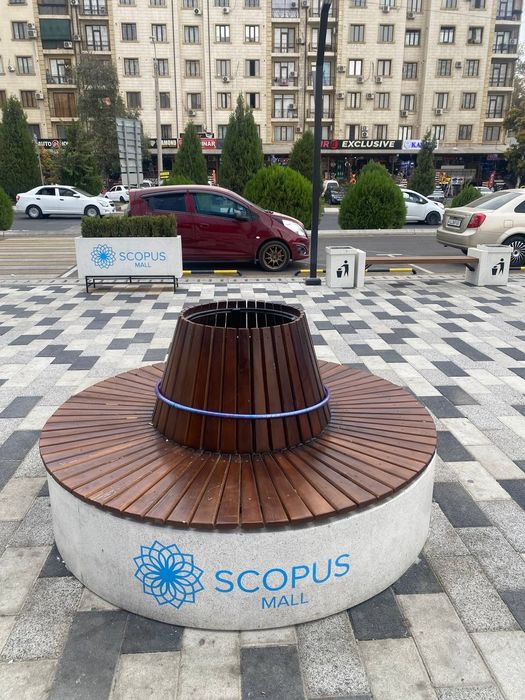 Гул тувак кашпо вазоны клумба скамейка урна бетон