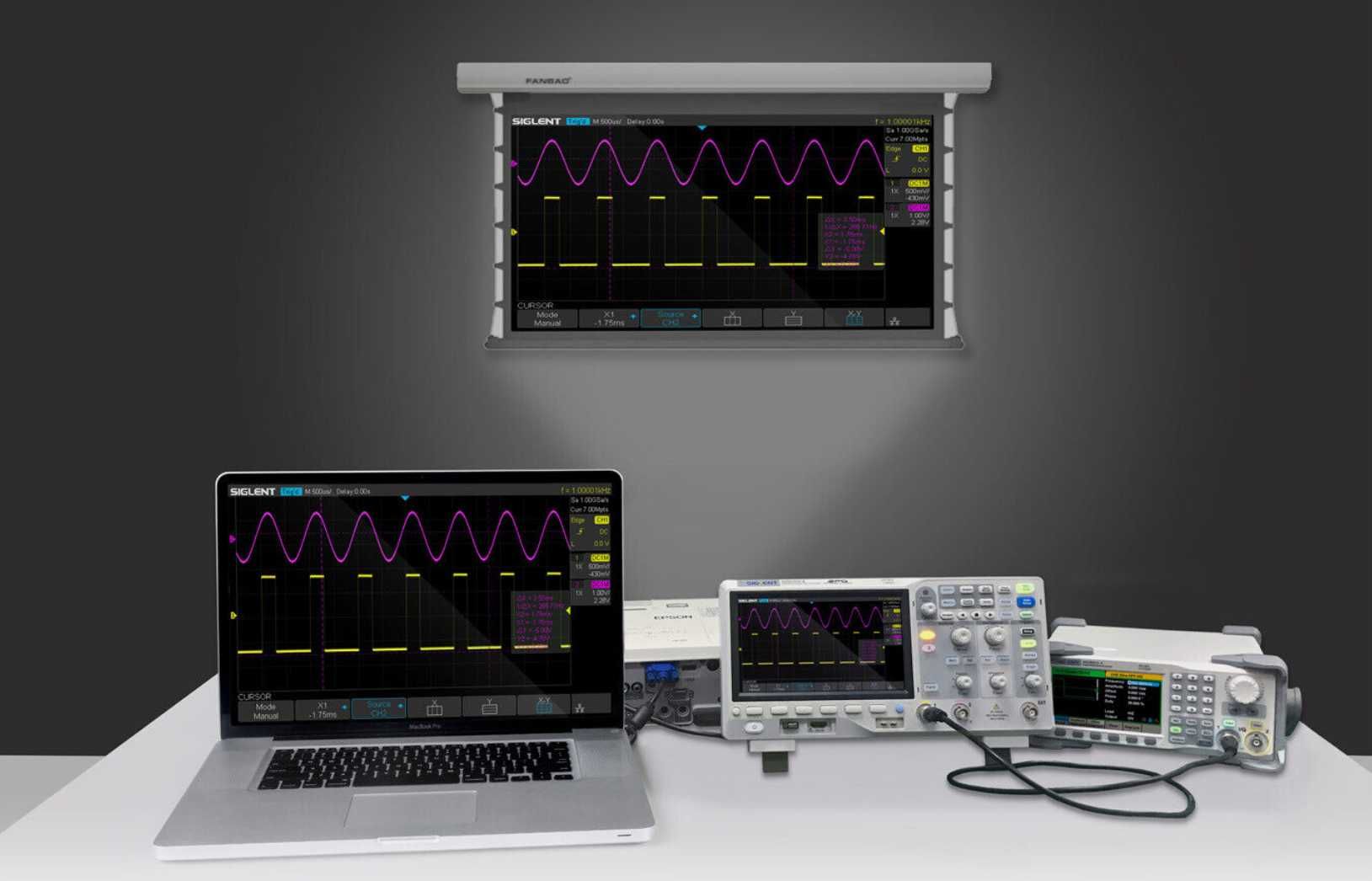 Oscilloscope Siglent 2202X-E, 2x200MHz, 2GS/s, 28MPts, 7" Display