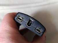 PCMCIA 3 Port FireWire 1394a Cardbus Placa de captura IN-OUT