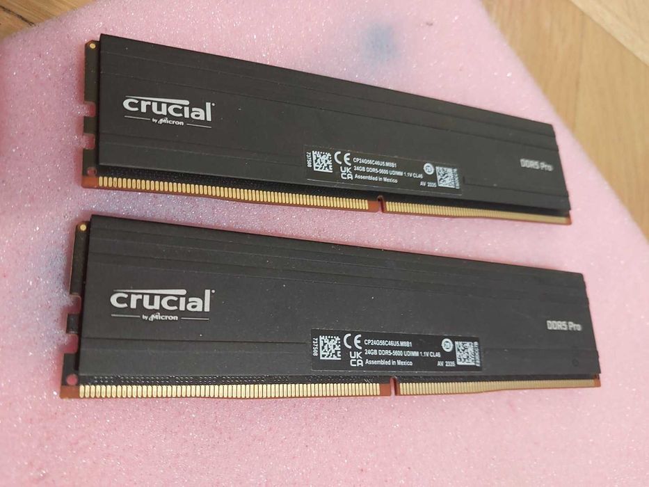 48GB Crucial DDR5 Pro, 5600MT/s, CL46 (EXPO, XMP)