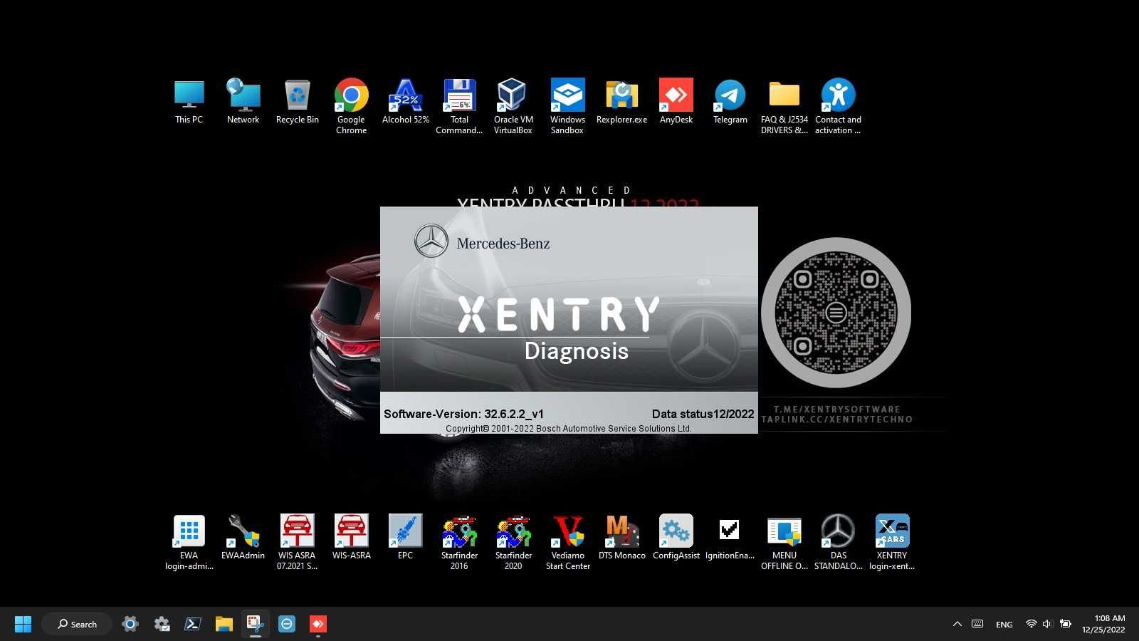 SSD 256Gb Pass thru pentru Xentry 12.2022 DTS Monaco Vediamo J2534