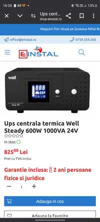 UPS WELL pentru centrale termice 800 VA