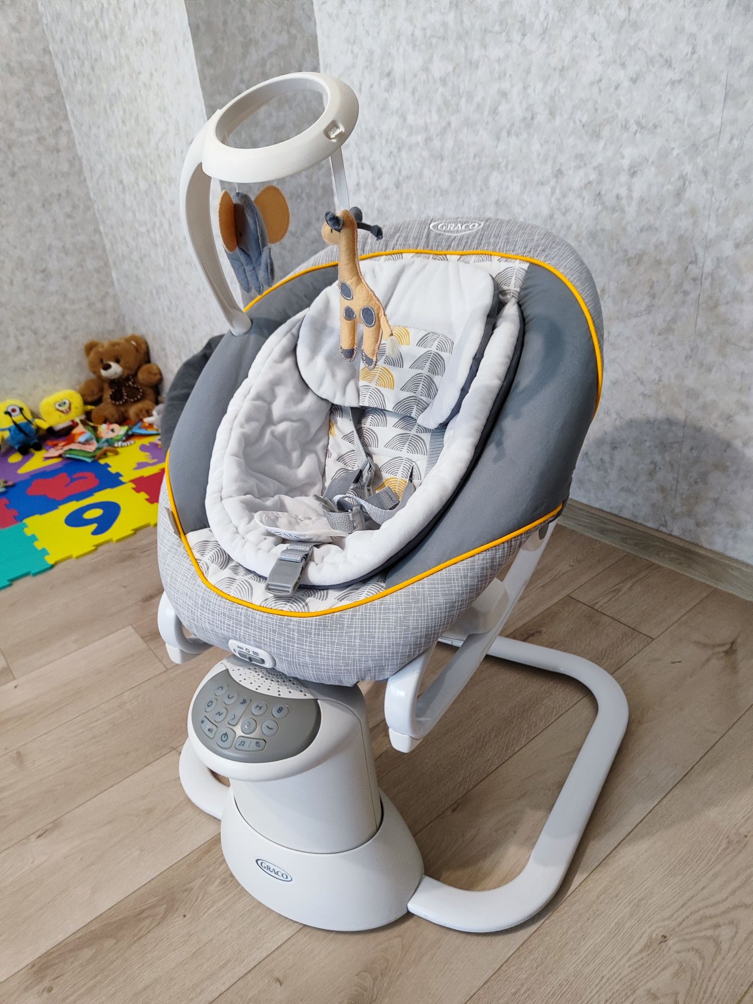 Люлка Graco - All Ways Soother, сиво-бяла