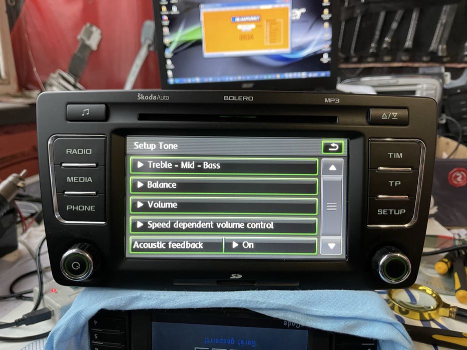 Radio Cd,Mp3,Aux, Bluetouth Skoda Bolero