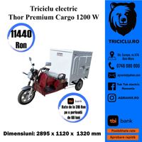 Triciclu electric Thor Premium Cargo fabricatie RO