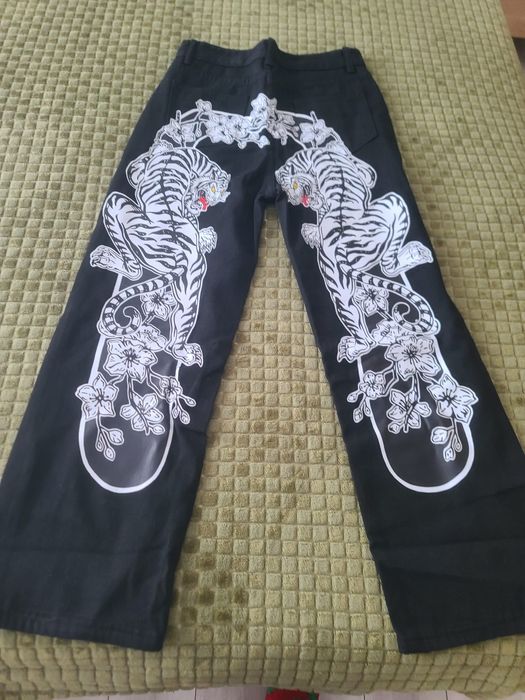 Blugi Evisu white riger