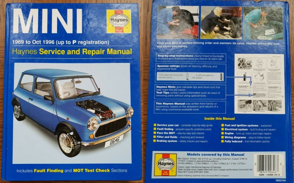 Manuale reparatii auto Mini Austin Morris 1959-2013 Autobooks & Haynes