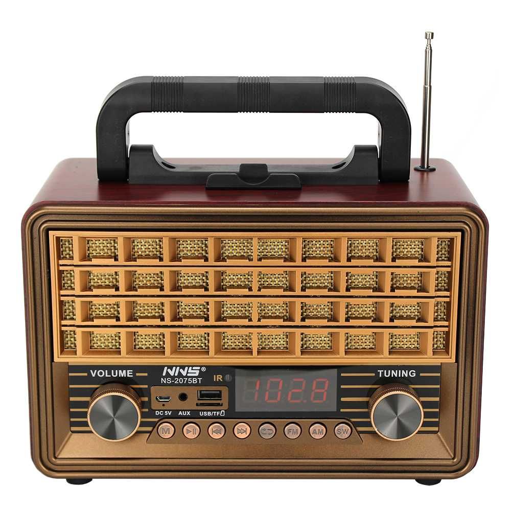 RADIO FM NS-2075BT, Ретро радио с AUX BT