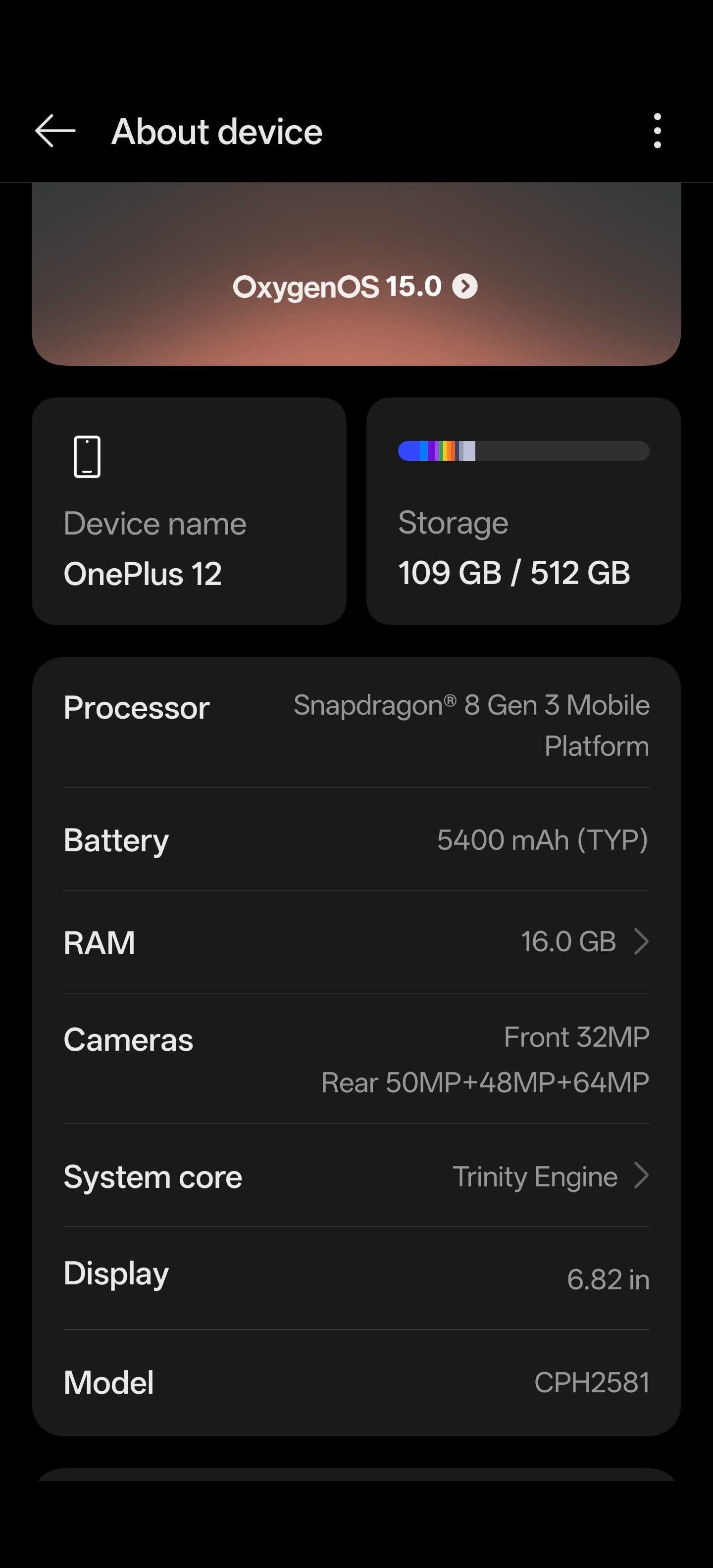 Oneplus 12 - 16GB/512GB