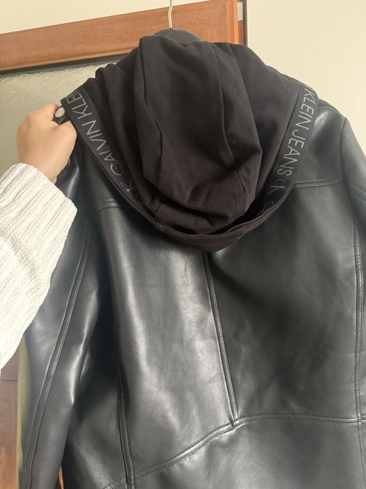 Кожено мъжко яке Calvin Klein